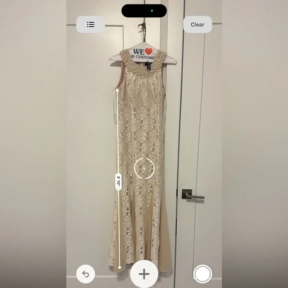 NWOT R&M Richards 8903 Long Formal Dress 8P - Picture 3 of 7